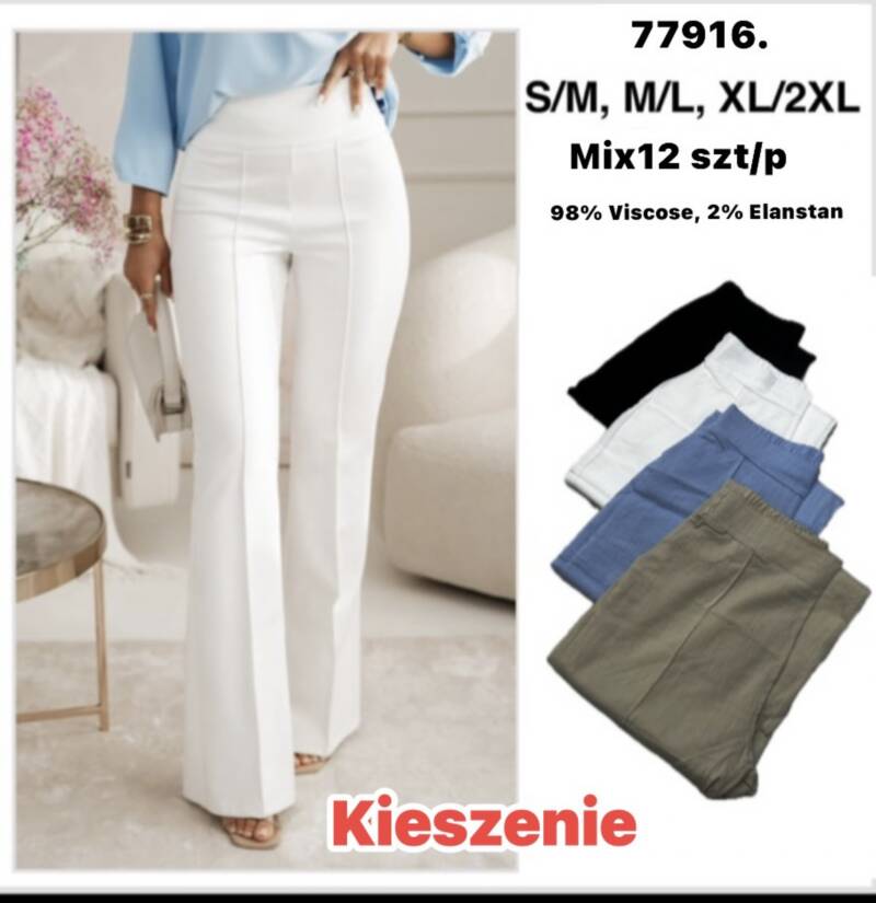 Spodnie damskie Roz S-2XL, Mix Kolor Paczka 12 szt